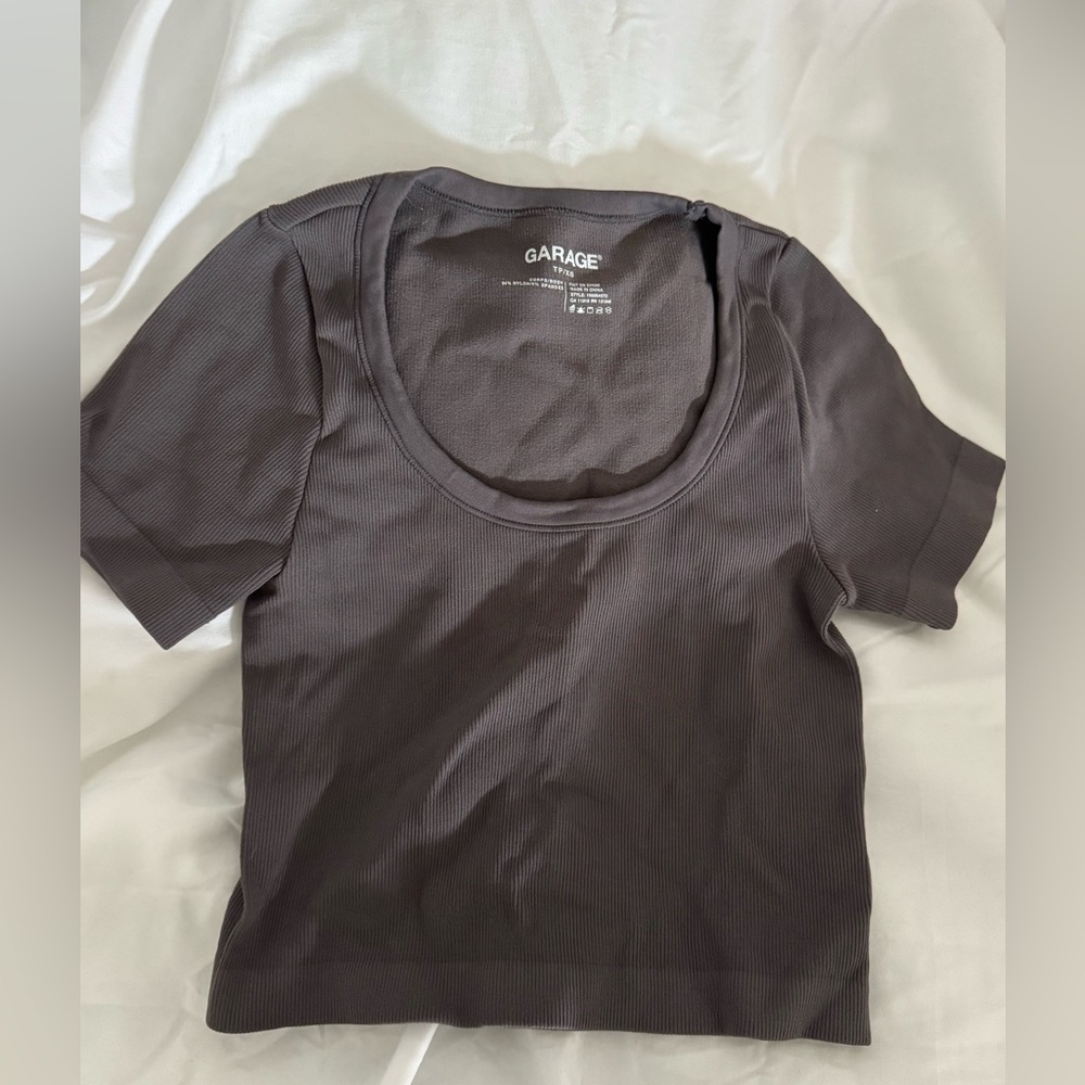 Garage scoop neck top